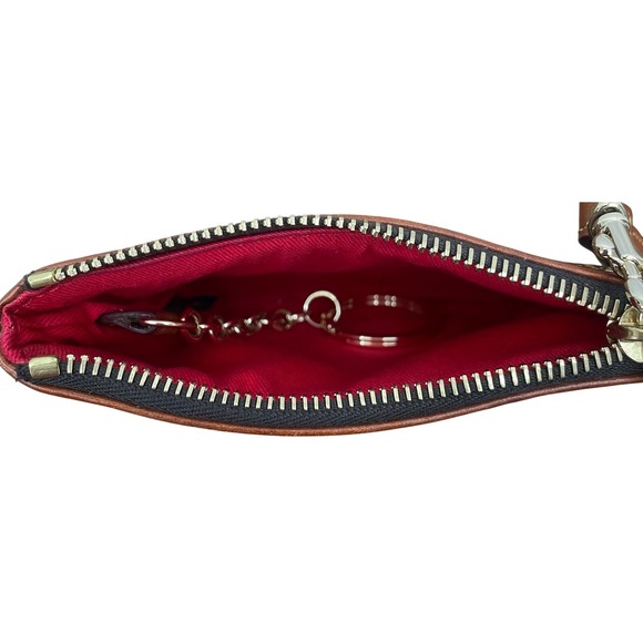 Dooney & Bourke Gretta Key Zip Wristlet DB Monogram Coin Pouch - Picture 7 of 8